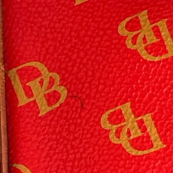 Dooney & Bourke Gretta Satchel Red Monogram Handbag - Picture 9 of 9